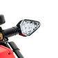 Escooter Wandler K/E- 45km/h - mit Sitz & Straßenzulassung - leuchtrot - Detailansicht Blinker